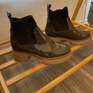 Dolce Vita Olive Green Ankle Boots